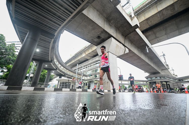 Race photo from Smartfren Run 2024