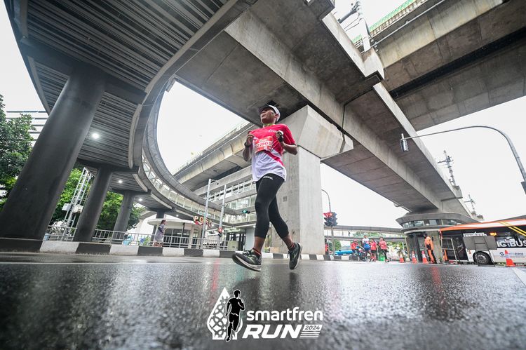 Race photo from Smartfren Run 2024