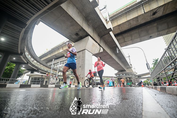 Race photo from Smartfren Run 2024