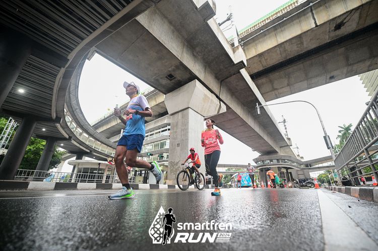 Race photo from Smartfren Run 2024