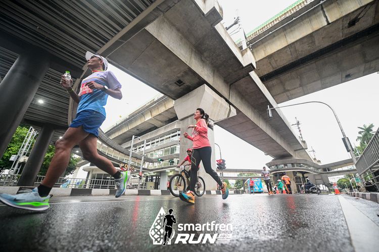 Race photo from Smartfren Run 2024