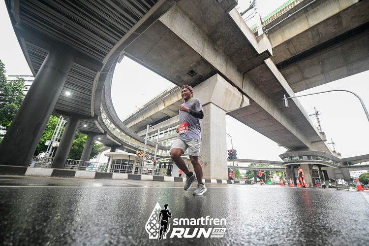 Race photo from Smartfren Run 2024