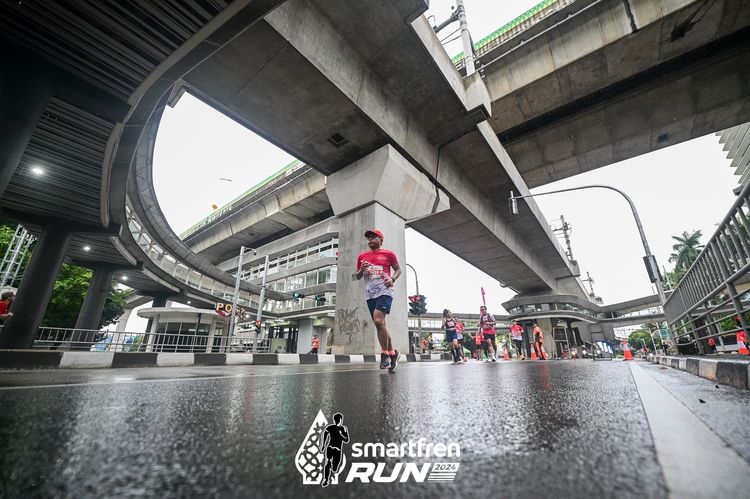 Race photo from Smartfren Run 2024
