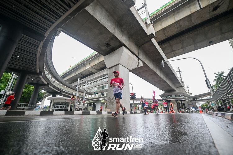 Race photo from Smartfren Run 2024