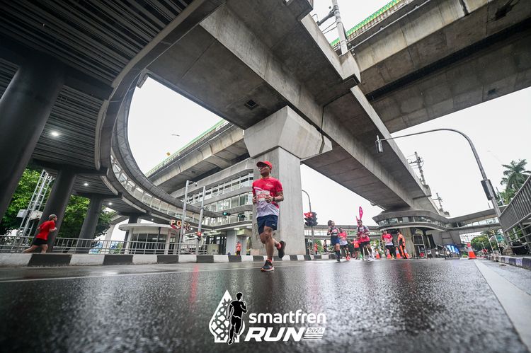 Race photo from Smartfren Run 2024