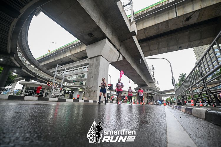 Race photo from Smartfren Run 2024