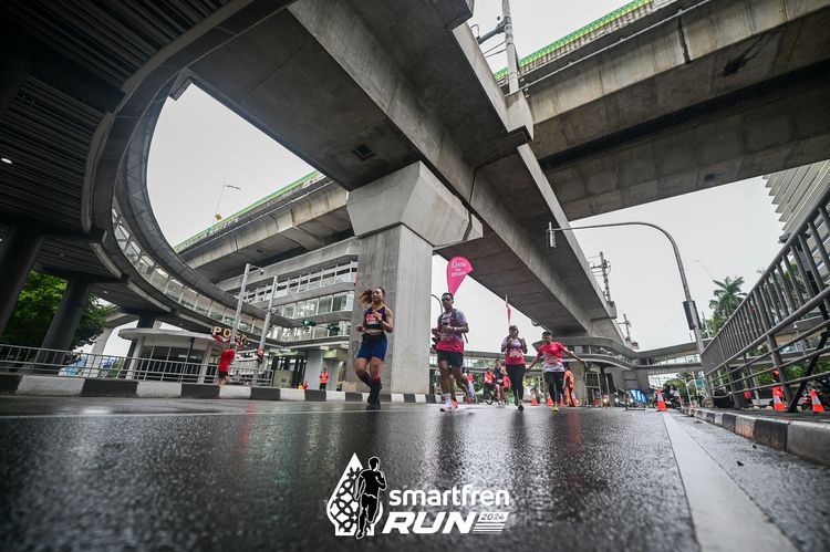 Race photo from Smartfren Run 2024