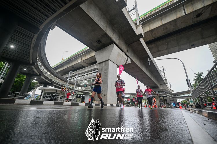 Race photo from Smartfren Run 2024