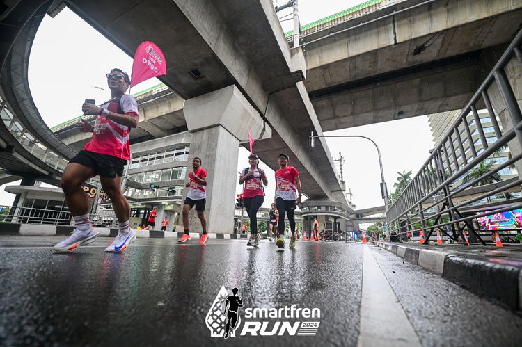 Race photo from Smartfren Run 2024