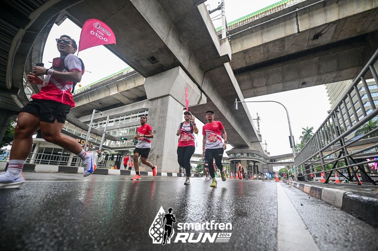 Race photo from Smartfren Run 2024