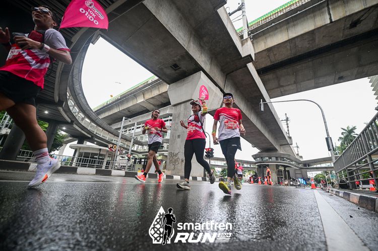 Race photo from Smartfren Run 2024