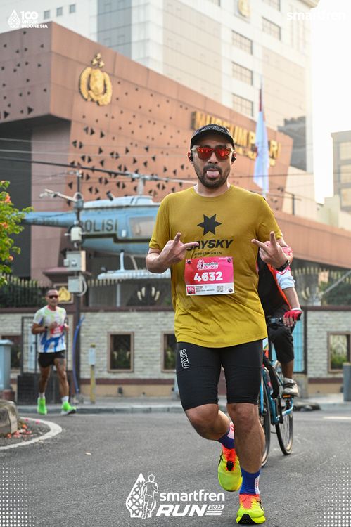 Race photo from Smartfren Run 2025 