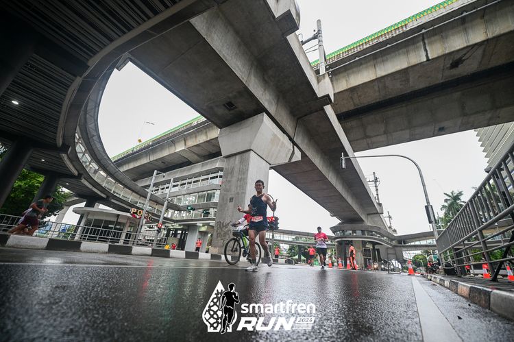 Race photo from Smartfren Run 2024