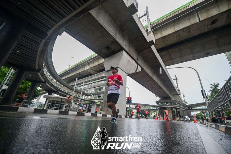 Race photo from Smartfren Run 2024