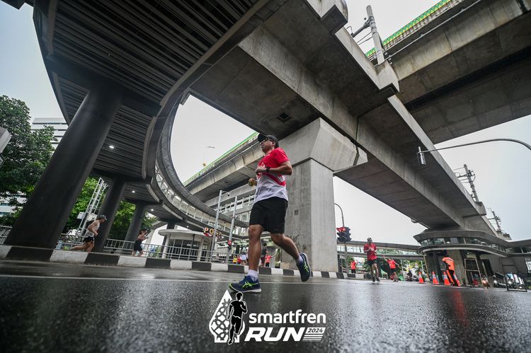 Race photo from Smartfren Run 2024