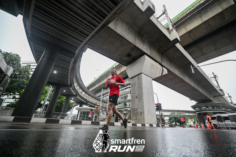 Race photo from Smartfren Run 2024
