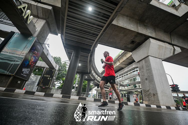 Race photo from Smartfren Run 2024