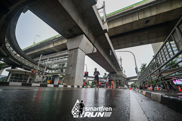 Race photo from Smartfren Run 2024