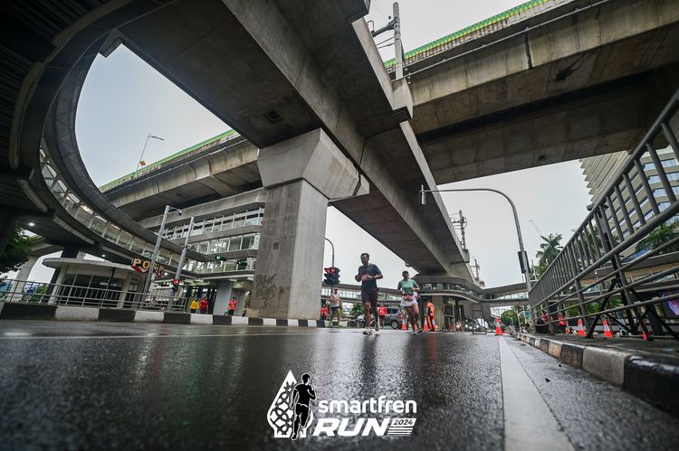 Race photo from Smartfren Run 2024