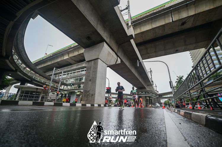 Race photo from Smartfren Run 2024