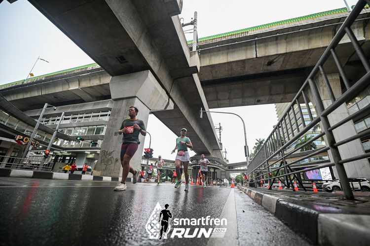 Race photo from Smartfren Run 2024