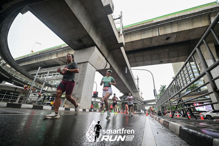 Race photo from Smartfren Run 2024