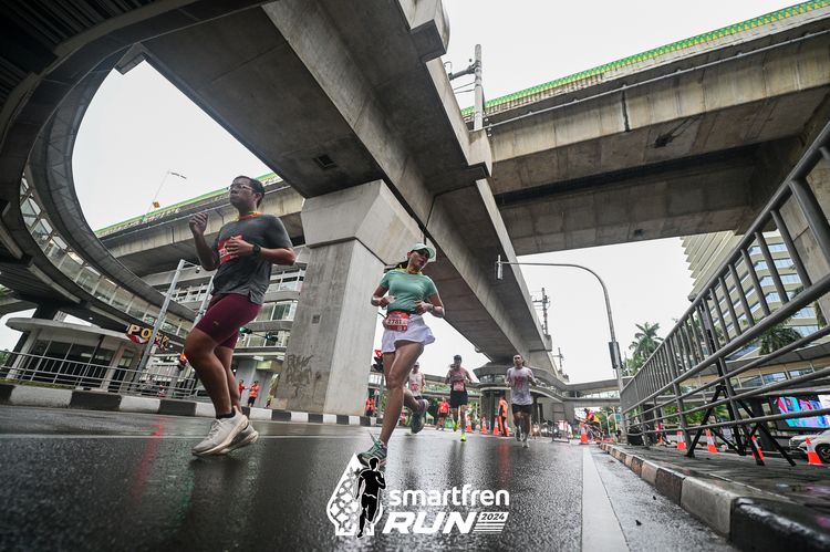 Race photo from Smartfren Run 2024