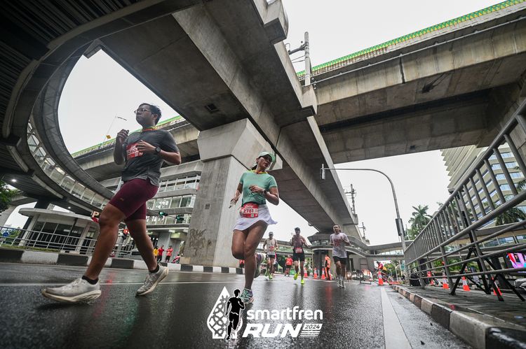 Race photo from Smartfren Run 2024