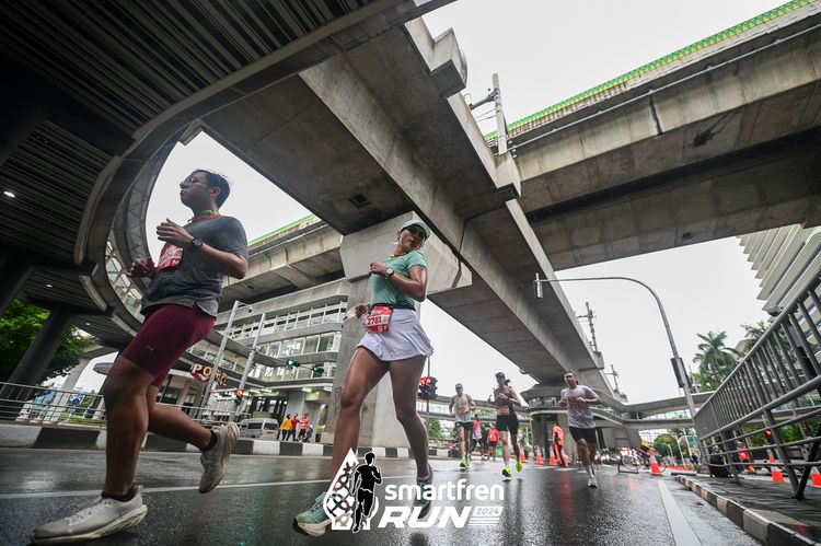 Race photo from Smartfren Run 2024