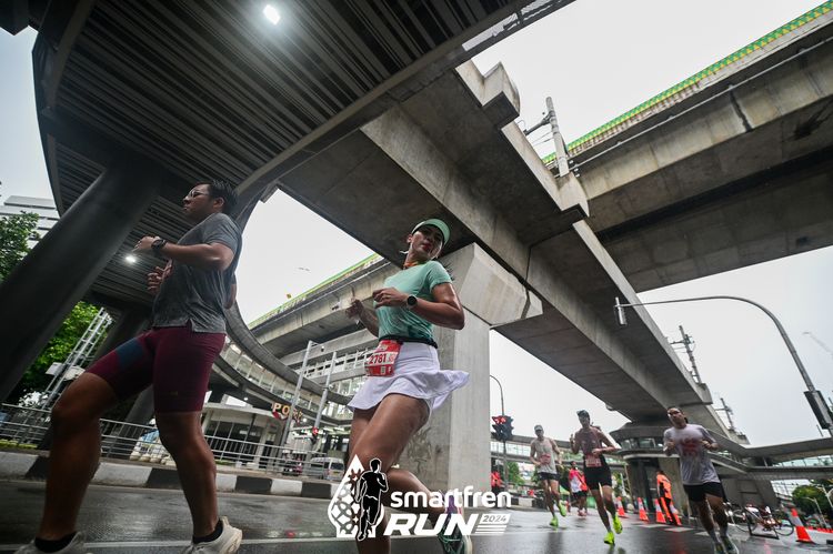 Race photo from Smartfren Run 2024