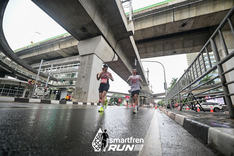 Race photo from Smartfren Run 2024
