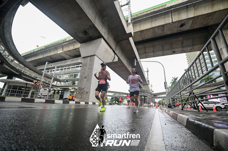 Race photo from Smartfren Run 2024