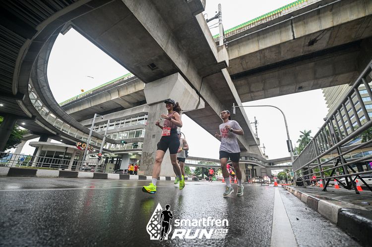 Race photo from Smartfren Run 2024