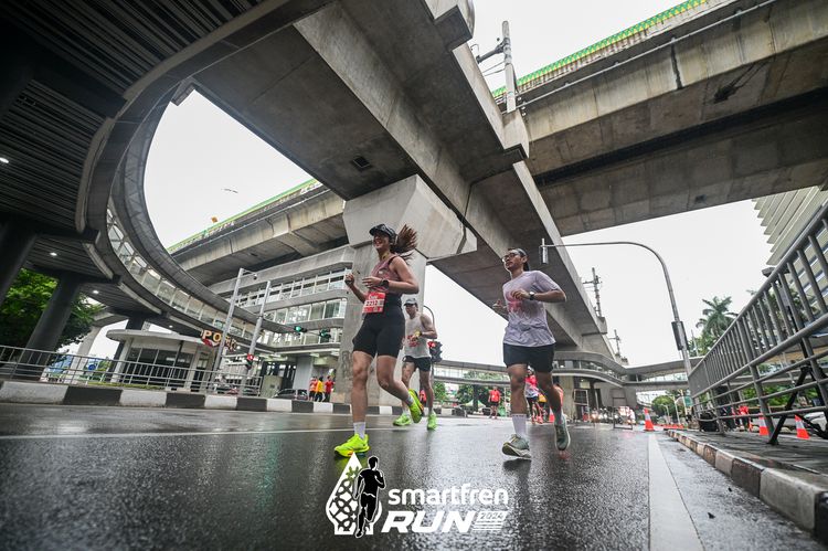Race photo from Smartfren Run 2024
