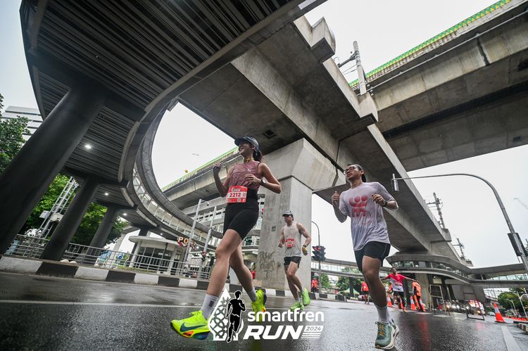 Race photo from Smartfren Run 2024