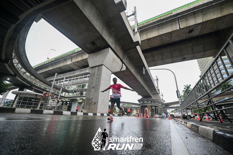 Race photo from Smartfren Run 2024