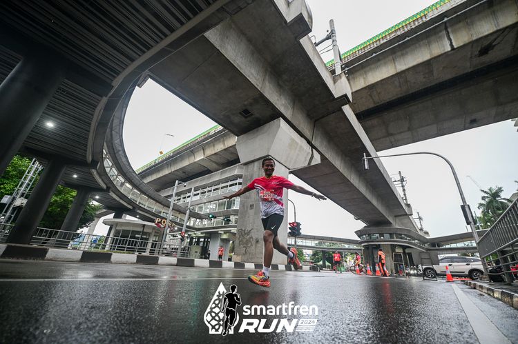 Race photo from Smartfren Run 2024