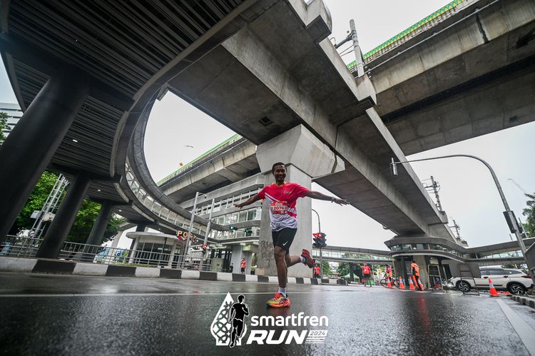 Race photo from Smartfren Run 2024