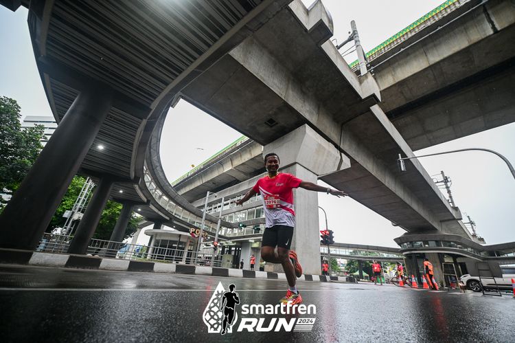 Race photo from Smartfren Run 2024