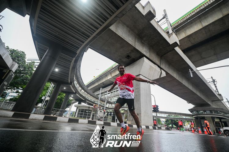 Race photo from Smartfren Run 2024
