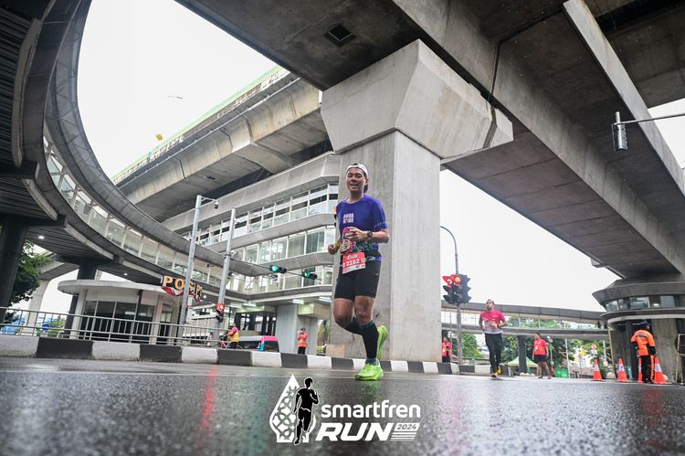 Race photo from Smartfren Run 2024