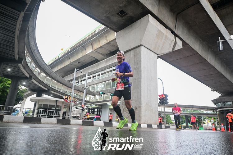Race photo from Smartfren Run 2024