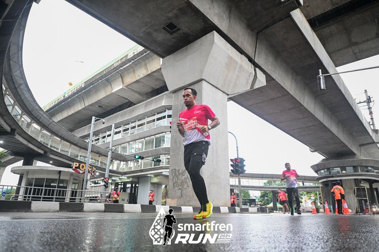 Race photo from Smartfren Run 2024