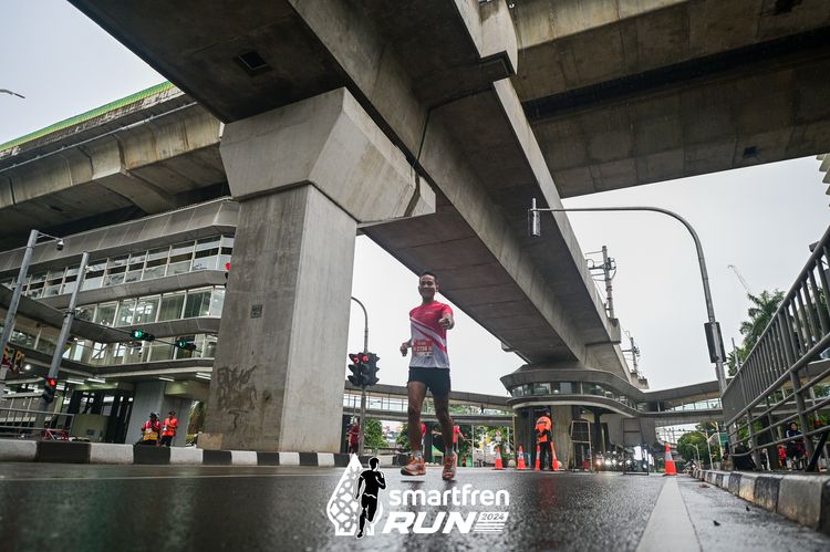 Race photo from Smartfren Run 2024