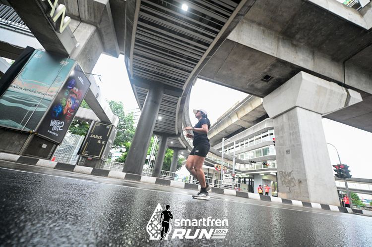 Race photo from Smartfren Run 2024