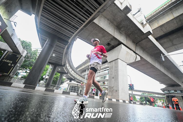 Race photo from Smartfren Run 2024