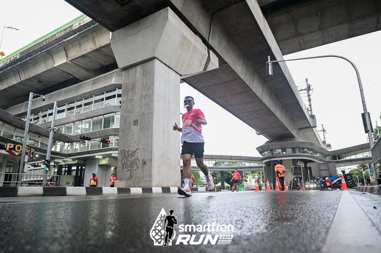 Race photo from Smartfren Run 2024
