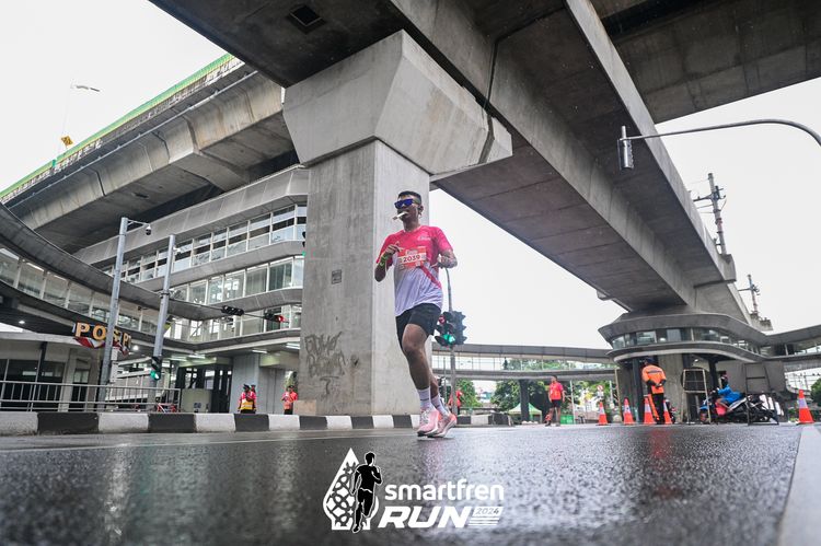 Race photo from Smartfren Run 2024