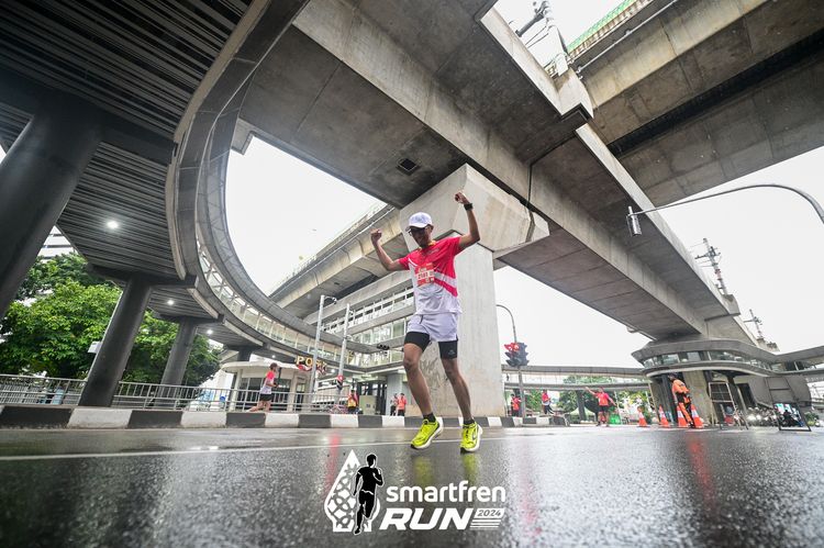 Race photo from Smartfren Run 2024