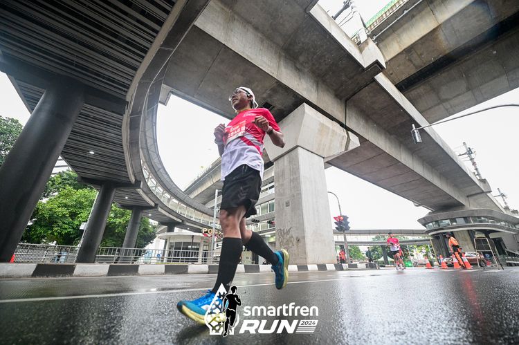 Race photo from Smartfren Run 2024